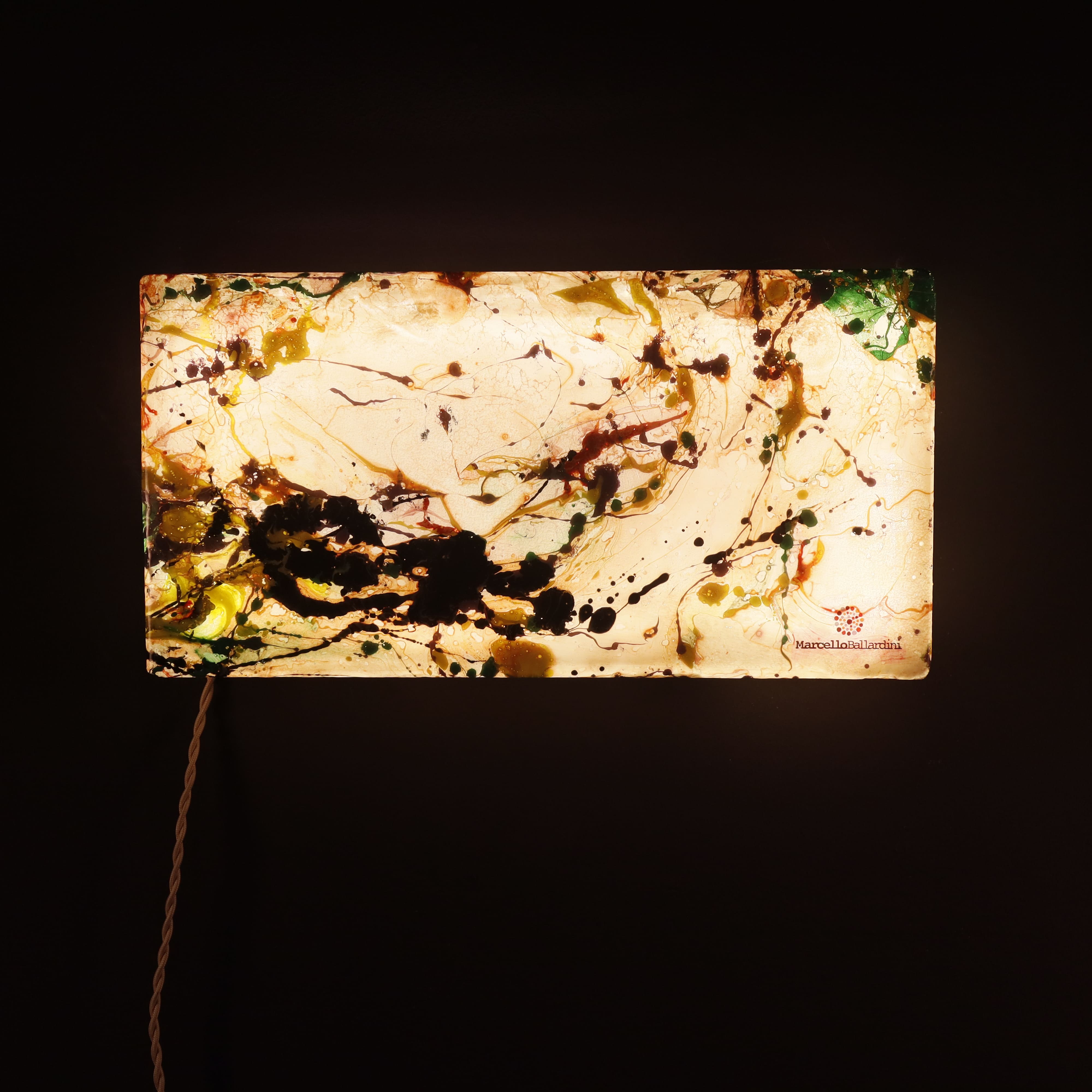 Quadretto Luminoso bifacciale a Led da tavolo, comodino o madia perfetto come idea regalo Applique artistica artigianale